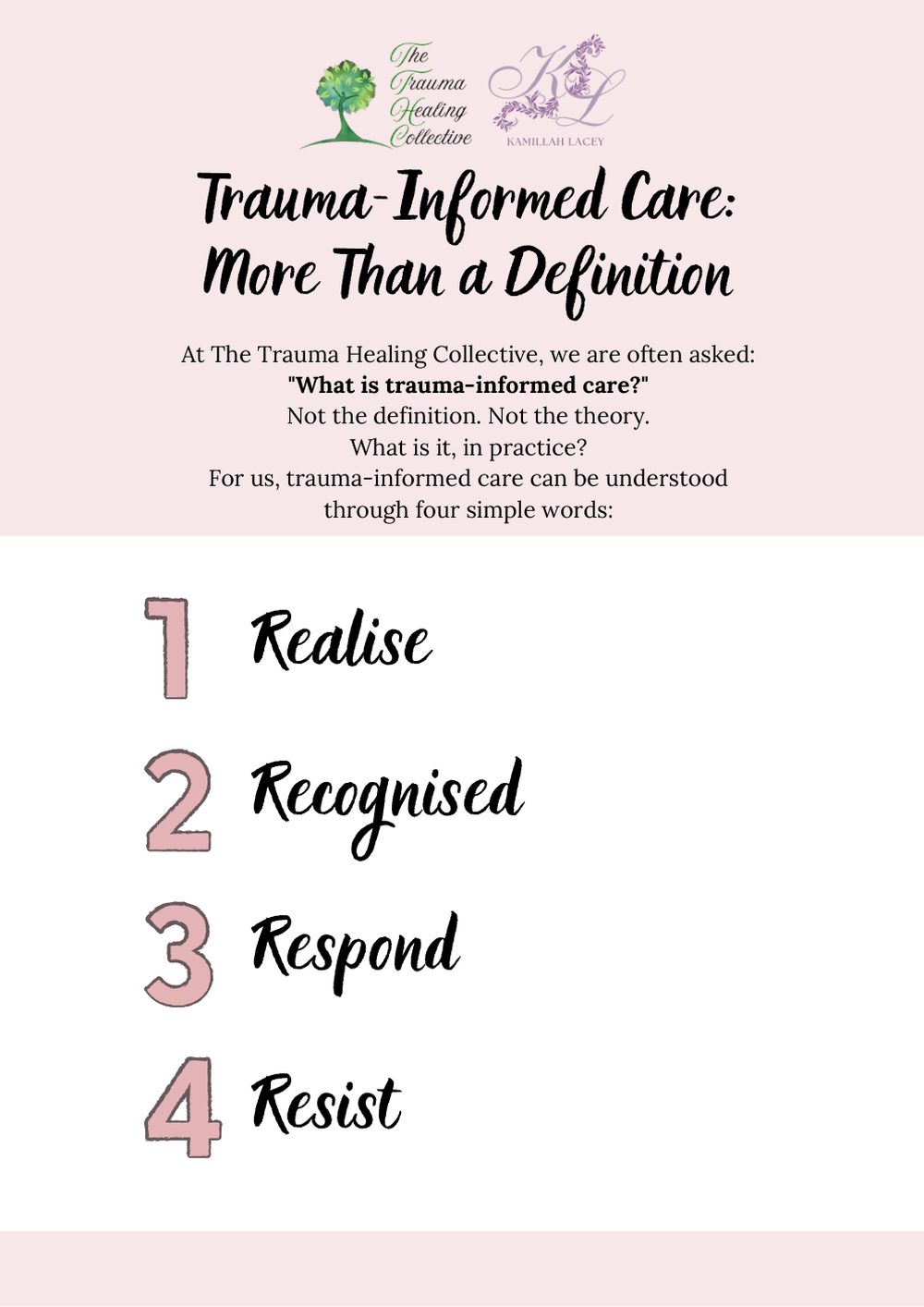 Leaflet page 1 of 5. The text is written out above.