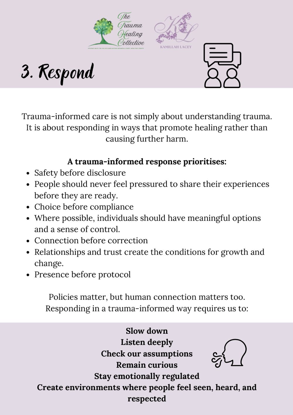 Leaflet page 4 of 5. The text is written out above.